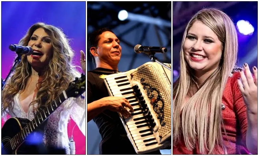Elba Ramalho, Targino Gondim e Marília Mendonça comandam hoje o São João no Pelô