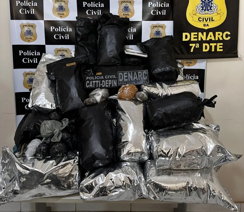 Homem é preso com 38 kg de maconha em Juazeiro
