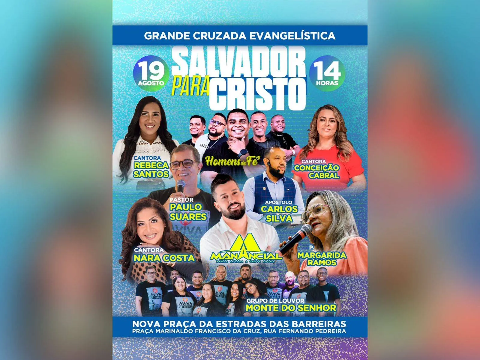 Cabula sediará primeira edição do Salvador para Cristo neste sábado