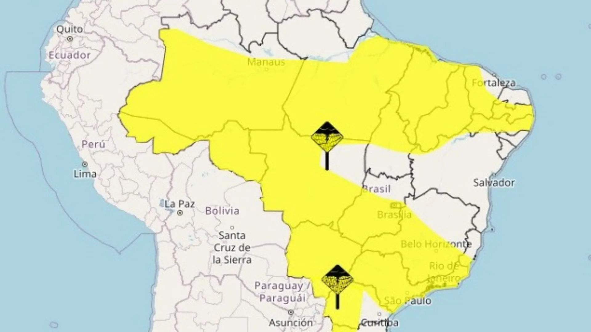 alerta amarelo chuvas