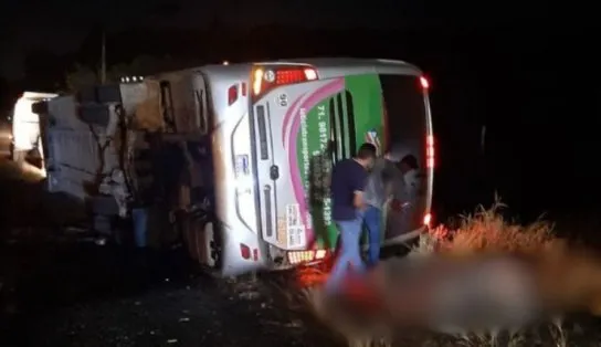 Acidente de ônibus na BR-110 deixa 4 mortos e 11 feridos na Bahia