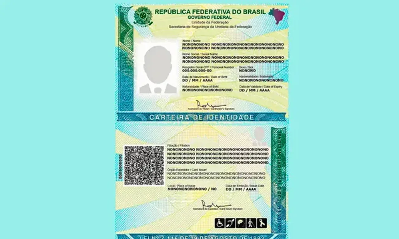 Noca Carteira De Identidade Nacional Minist&eacute;rio Da Justi&ccedil;a. | Foto: Divulga&ccedil;&atilde;o