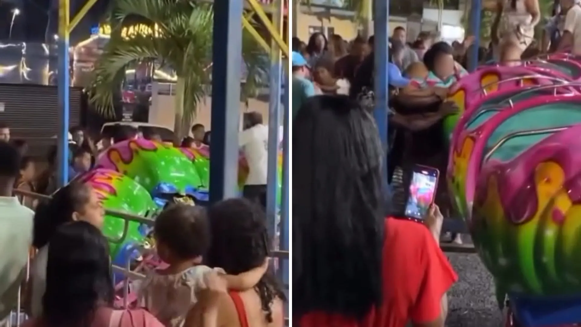 VÍDEO: Brinquedo quebra e causa sufoco em parque de diversão na Bahia