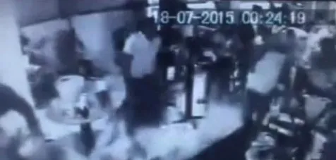 Crime na pizzaria: ação de policial é flagrada por câmeras de segurança