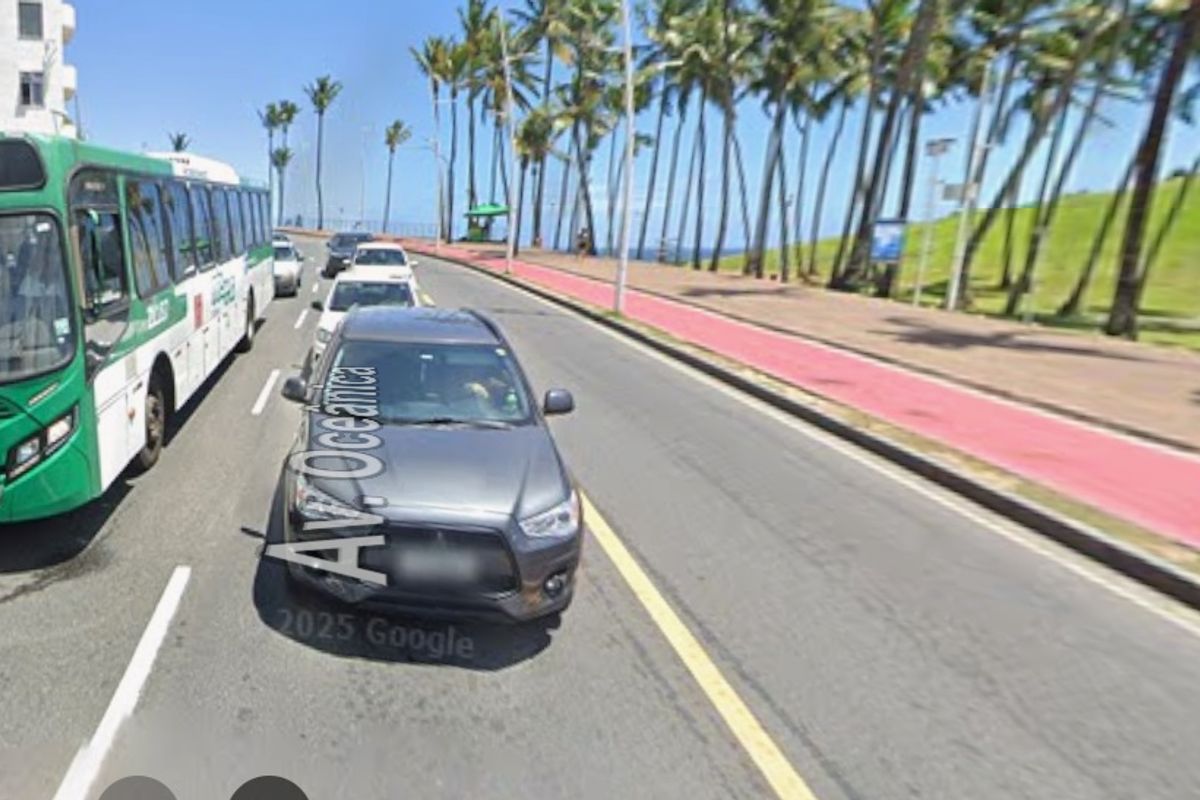 Ocorr&ecirc;ncia aconteceu na Avenida Oce&acirc;nica, pr&oacute;ximo ao Morro do Cristo. Foto: Reprodu&ccedil;&atilde;o | Google Maps