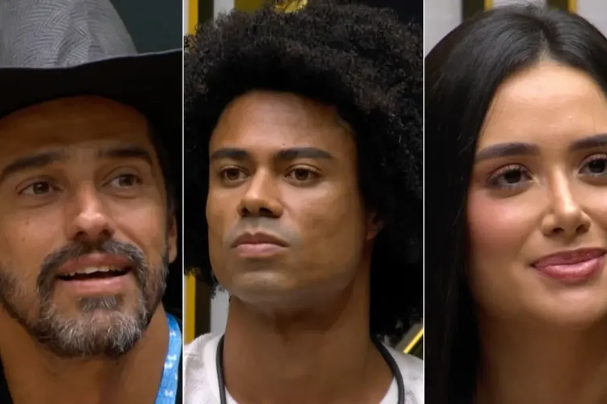 Alberto Cowboy, Breno e Jordana est&atilde;o no Pared&atilde;o Falso. Foto: Reprodu&ccedil;&atilde;o | Globoplay