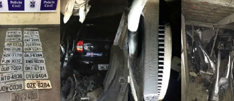 SUCATEIRO: Polícia descobre desmanche de carros; Homem é preso em flagrante