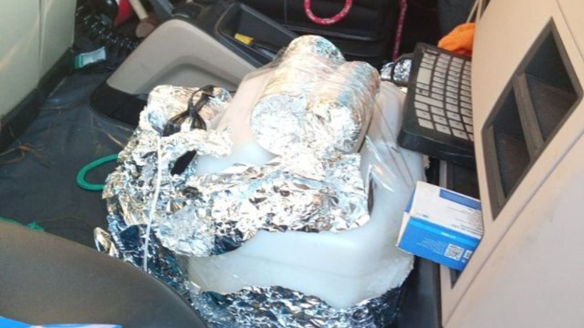 Suspeita de bomba em carreta. Foto: reprodução | SBT News