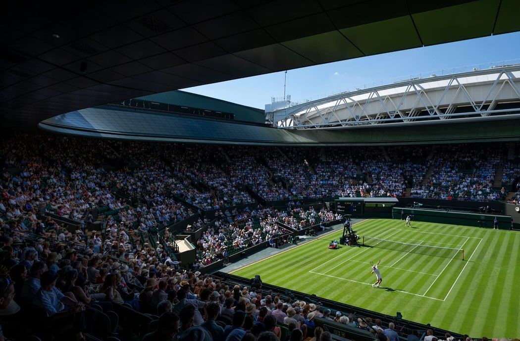 O torneio de tênis de Wimbledon, na Inglaterra, é o mais antigo e prestigiado do mundo. Foto: Divulgação / Wimbledon