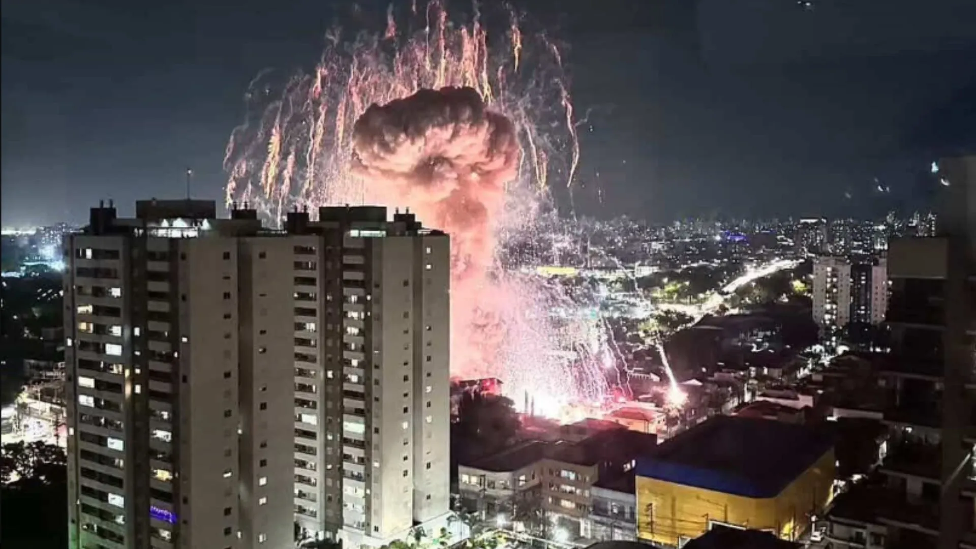 Explosão em imóvel que armazenava fogos de artifício deixa um morto