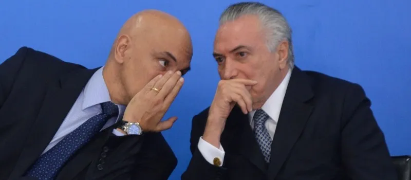 MORAES NO STF: Presidente Michel Temer afirma que ex-Ministro da Justiça será imparcial e independente