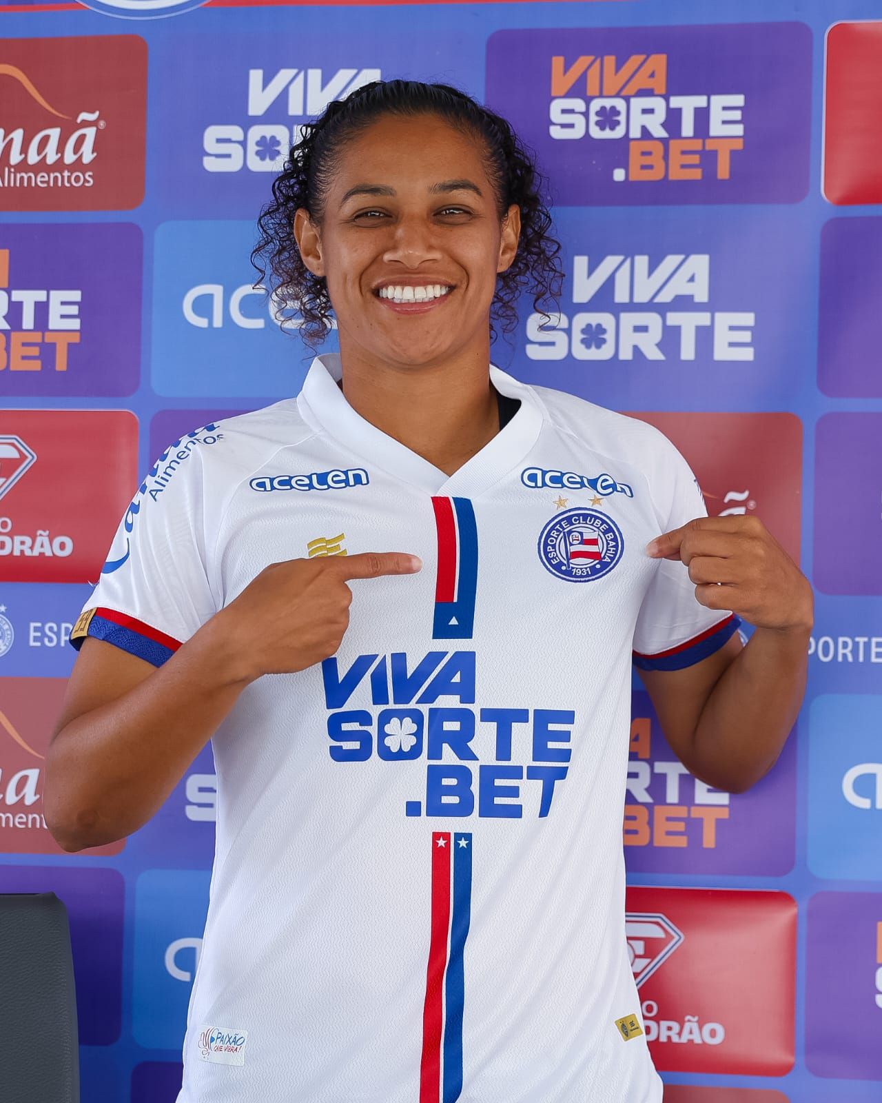 Cássia é o novo reforço do Bahia para a temporada. Foto: Divulgação/Bahia