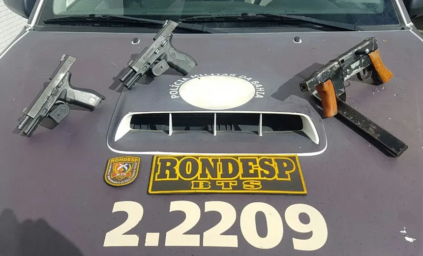 RIO SENA: Dois morrem em confronto com a polícia; Metralhadora e pistola são apreendidas