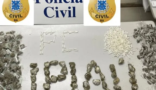 Polícia prende suspeito por tráfico de drogas no interior da Bahia 