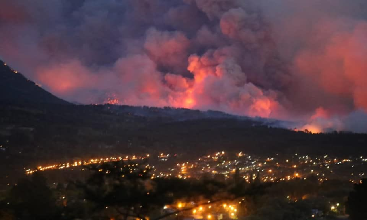 Incêndio na Patagônia argentina já consumiu mais de 5 mil hectares.Foto: Reprodução