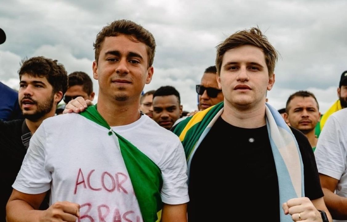 Nikolas Ferreira (&agrave; Esquerda) E Lucas Pavanato (&agrave; Direita) Reprodu&ccedil;&atilde;o Facebook
