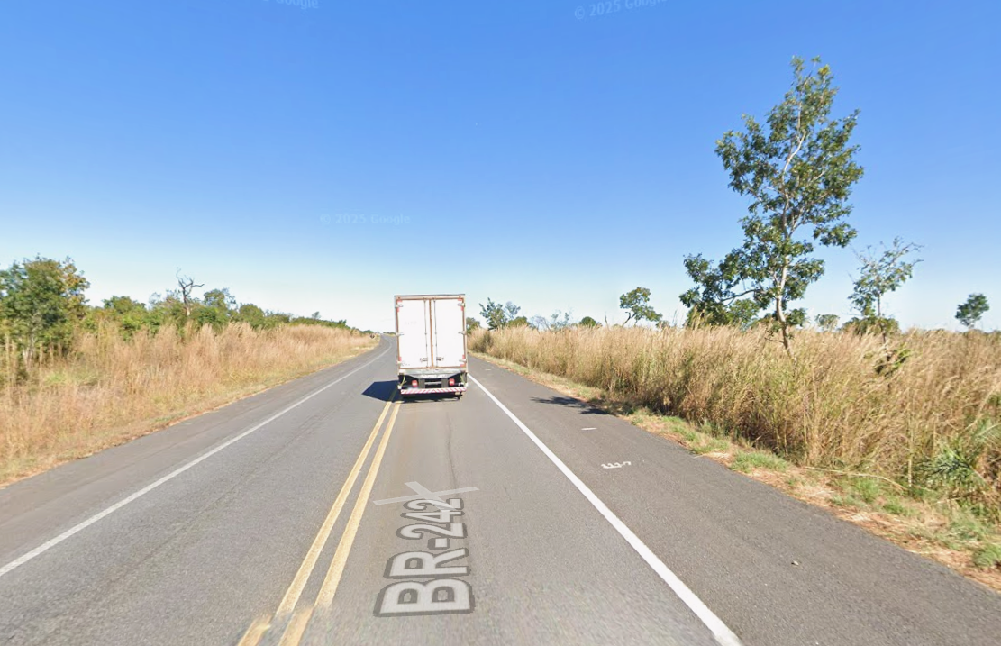Acidente Envolvendo 7 Ve&iacute;culos Resulta Em Um &Oacute;bito Em Na Br 242 Ruy Barbosa. | Foto: Reprodu&ccedil;&atilde;o Google Maps 