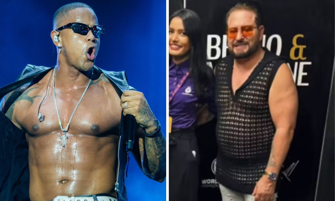 Look 'ousado' de Marrone vira piada e cantor revela inspira&ccedil;&atilde;o em L&eacute;o Santana.Foto: Redes sociais
