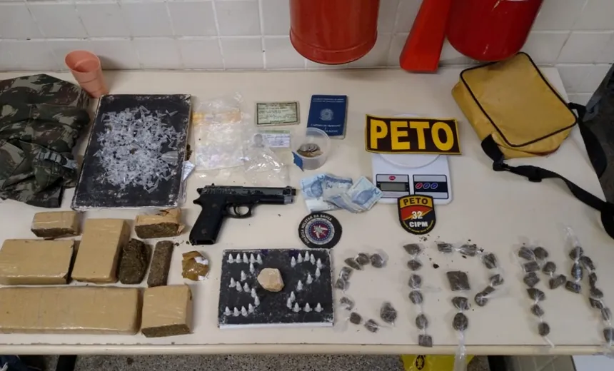 Oito integrantes de quadrilha são presos por tráfico de drogas em Pojuca, na Bahia