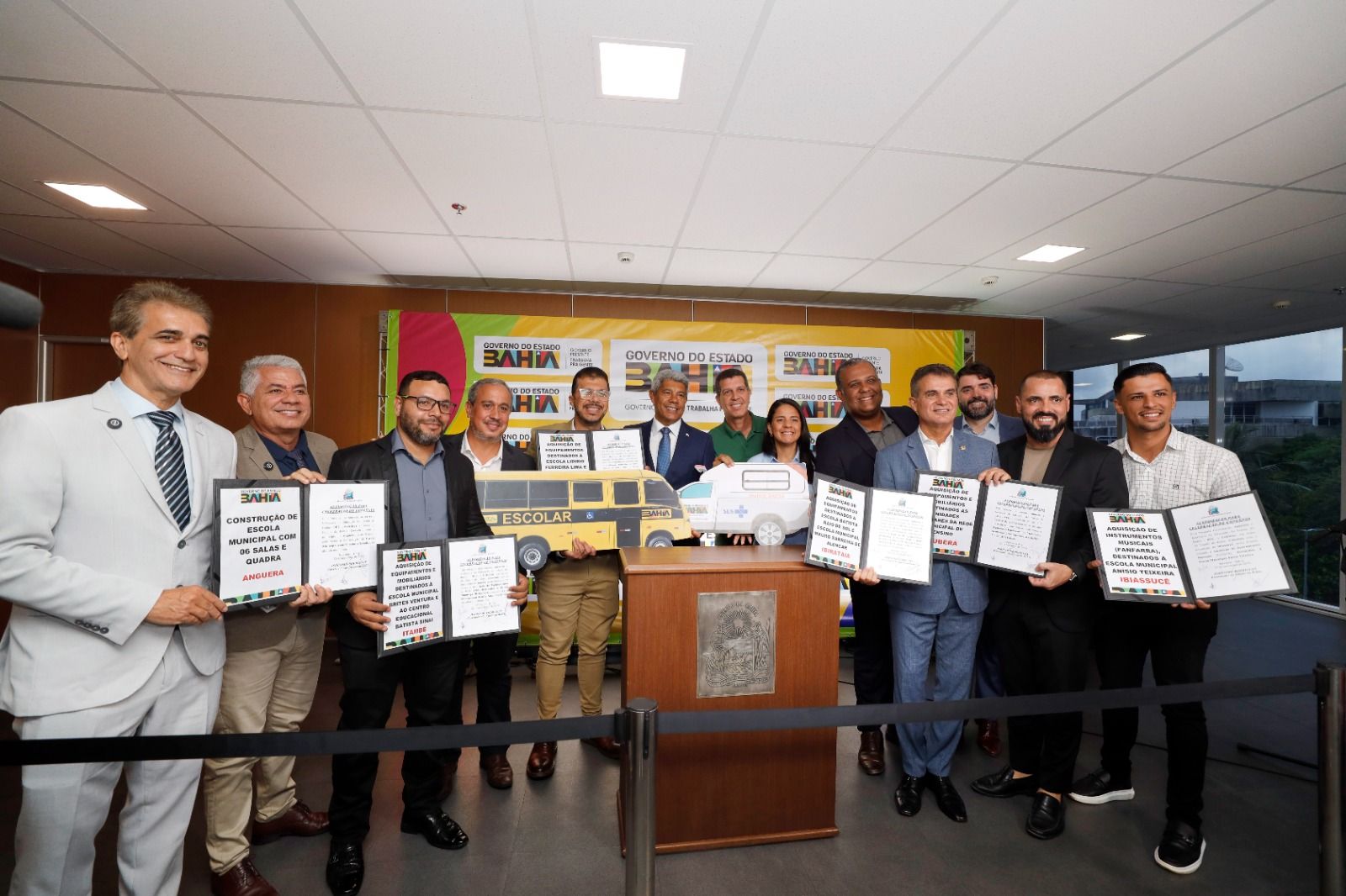 Governo do Estado autoriza construção de escola, reforma e entrega equipamentos para 14 municípios.Fotos: Amanda Ercília Govba 