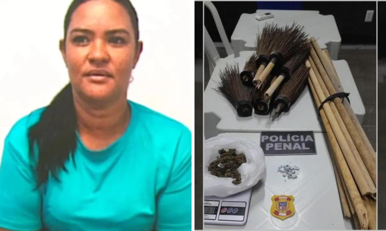 Veja quem é mulher presa com drogas escondidas em vassouras em presídio de Itabuna