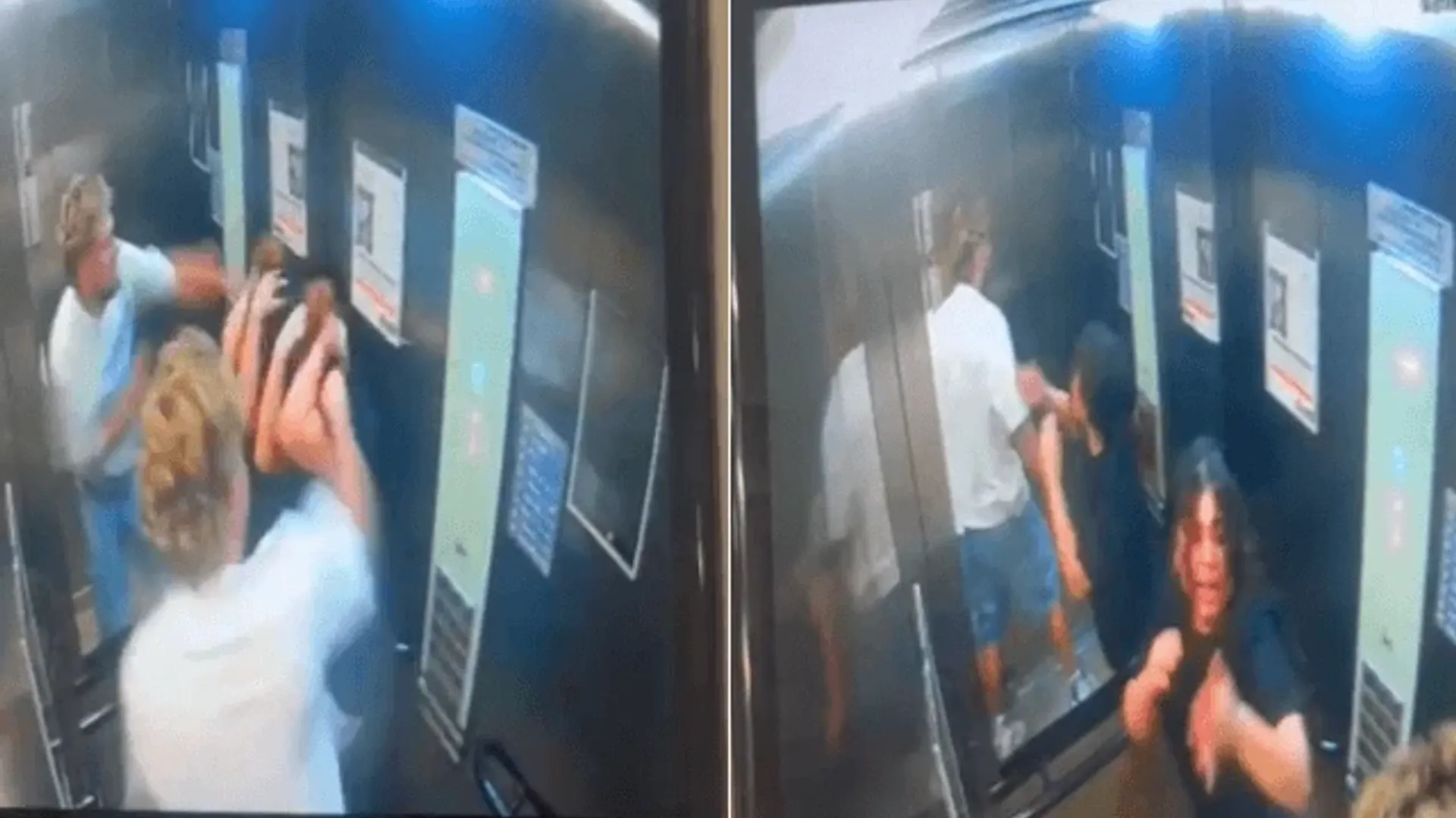Câmeras de Segurança mostram turista agredindo namorada em elevador
