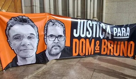 Ato inter-religioso em homenagem a Bruno e Dom é realizado na Catedral da Sé