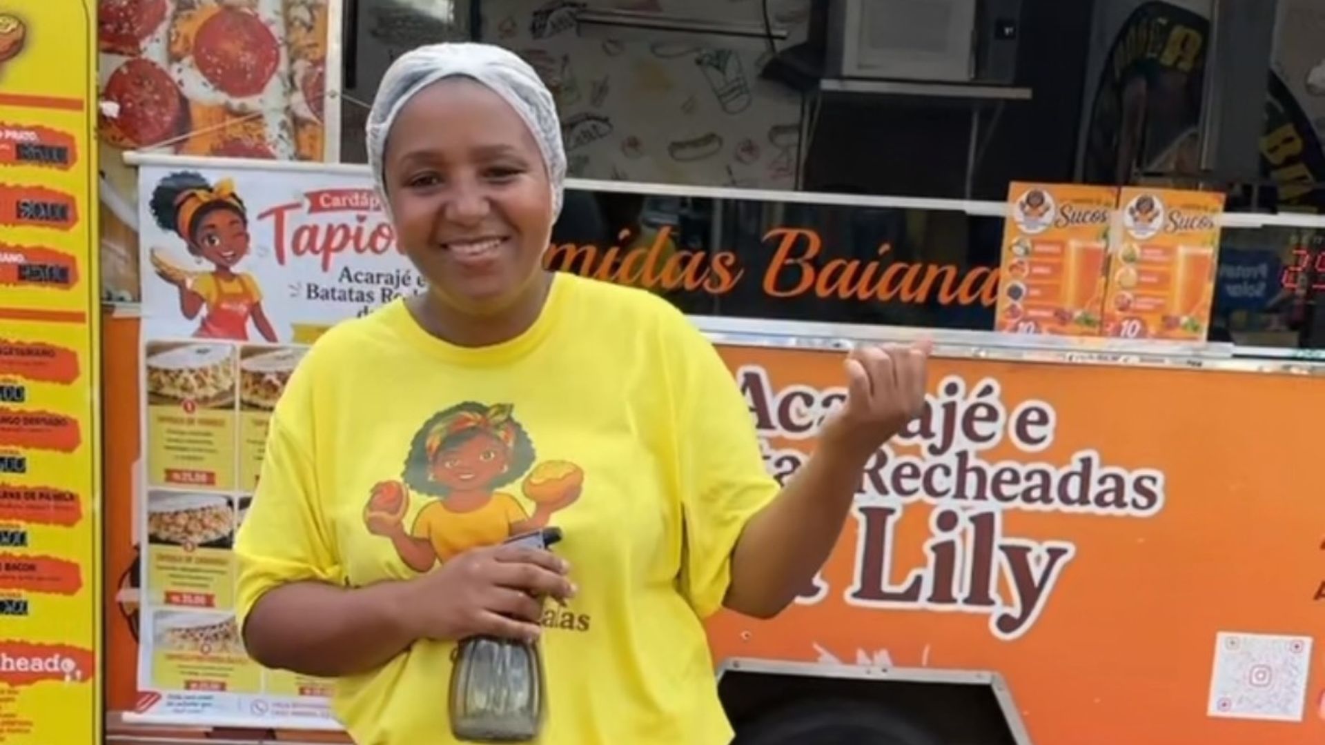 Empreendedora baiana de acaraj&eacute;. Foto: Redes sociais