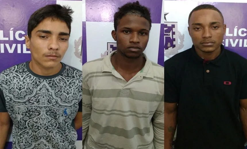 CRUEL: Preso trio suspeito de matar “rival” com socos, chutes e pauladas em Itabuna