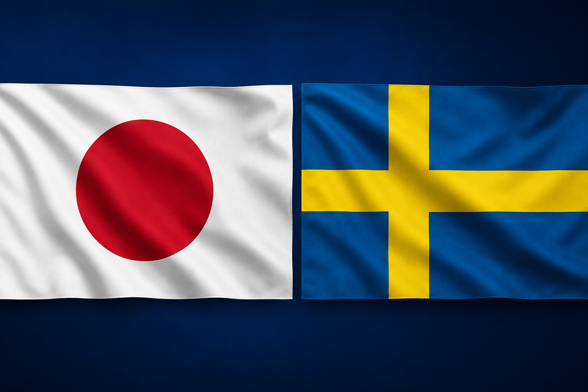 Jap&atilde;o e Su&eacute;cia se enfrentam pela terceira rodada da fase de grupos da Copa do Mundo 2026. Foto: Reprodu&ccedil;&atilde;o