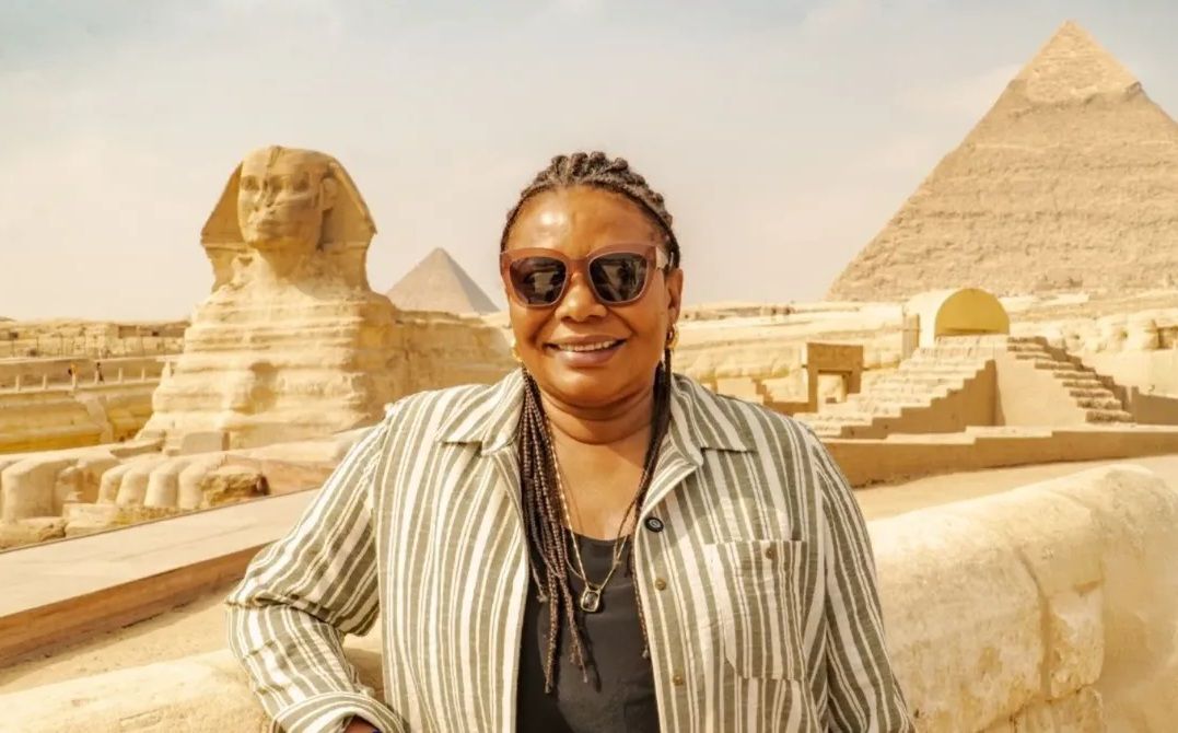 Margareth Menezes visita o Egito. Foto: Redes sociais | Luciele Oliveira