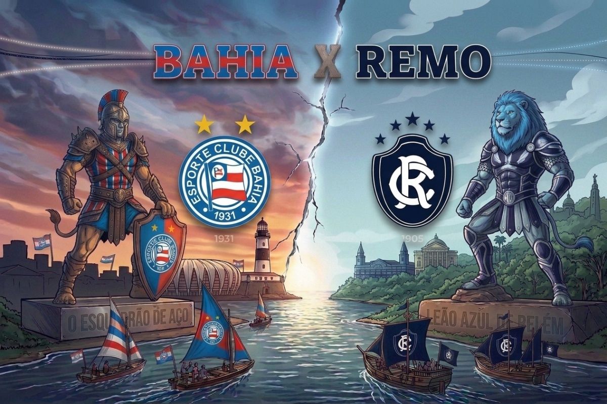 Bahia x Remo: Onde assistir e demais detalhes do confronto desta segunda-feira. Foto: Imagem gerada por IA