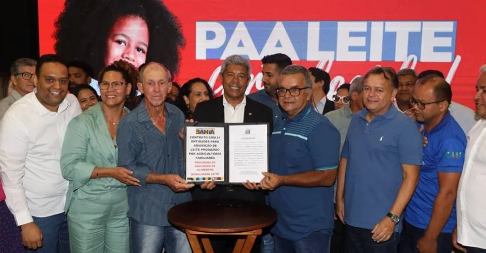 Mais de 87 mil litros de leite serão distribuídos para famílias em situação de vulnerabilidade social na Bahia