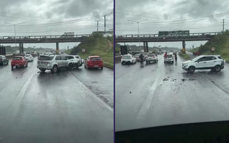 A BR-324 &eacute; uma das rodovias mais movimentadas da Bahia e registra aumento no n&uacute;mero de ocorr&ecirc;ncias durante per&iacute;odos de feriados e de forte chuva/Foto: Leitor/Aratu On