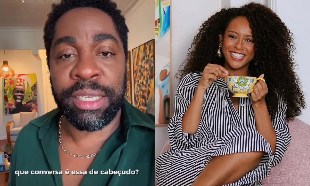 Lázaro Ramos rebate Taís Araujo sobre apelido: 'Grande é outra coisa'