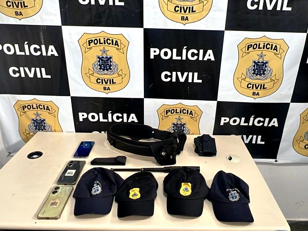 O homem se apresentava como agente da Polícia Civil e exigia dinheiro das vítimas mediante ameaças. Foto: Ascom/PC-BA