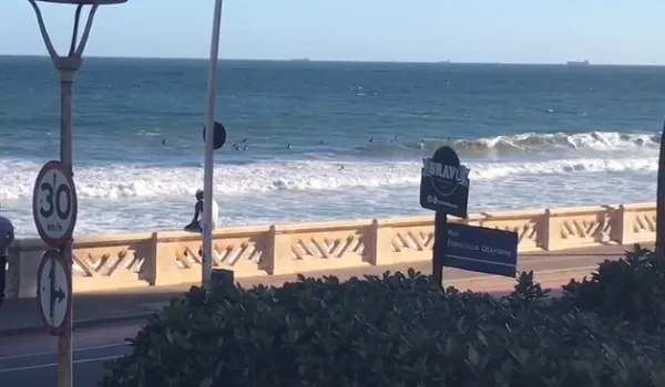 VÍDEO: banhistas são flagrados na praia da Barra nesta quarta-feira; atividade está suspensa há cinco meses