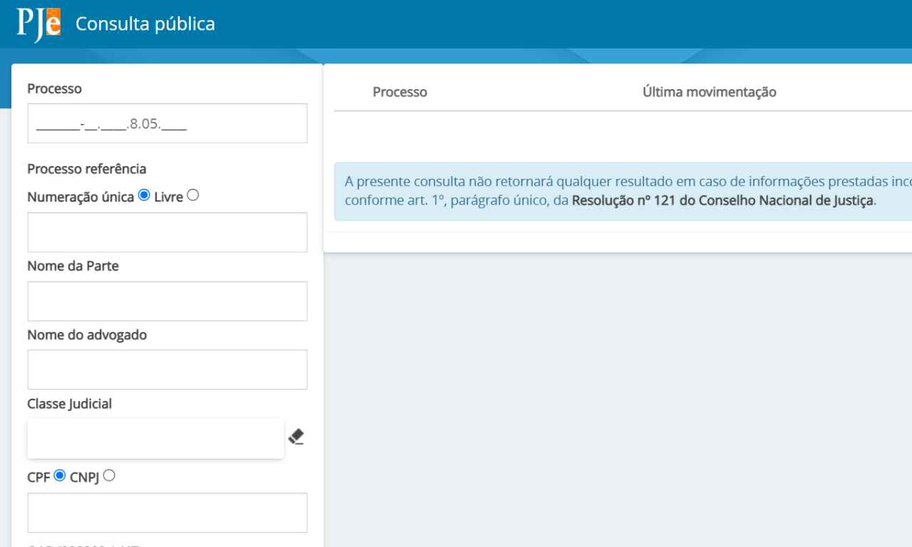 Como consultar um processo judicial? Passo a passo da consulta pública.Foto: Reprodução | web