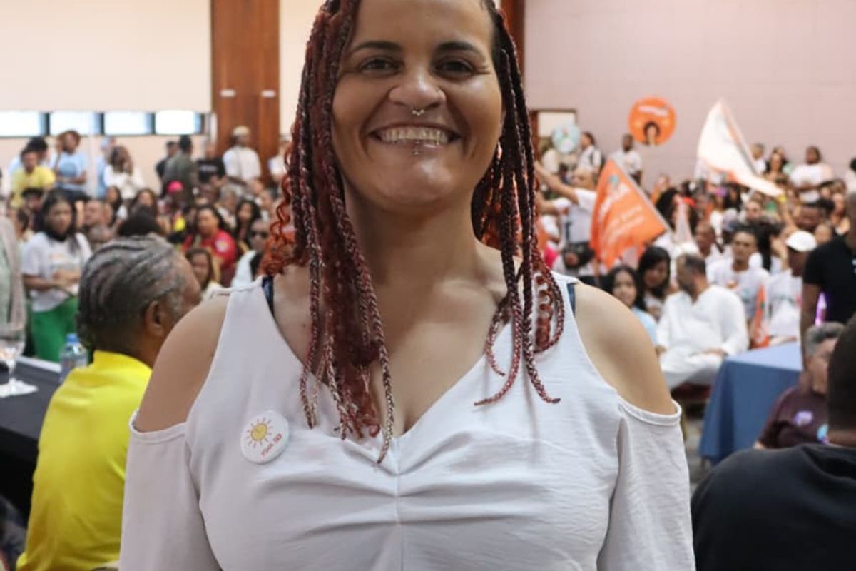 Delliana Ricelli Durante Conven&ccedil;&atilde;o Da Federa&ccedil;&atilde;o Psol Rede Que Confirmou Sua Candidatura Ao Senado Pela Bahia 3