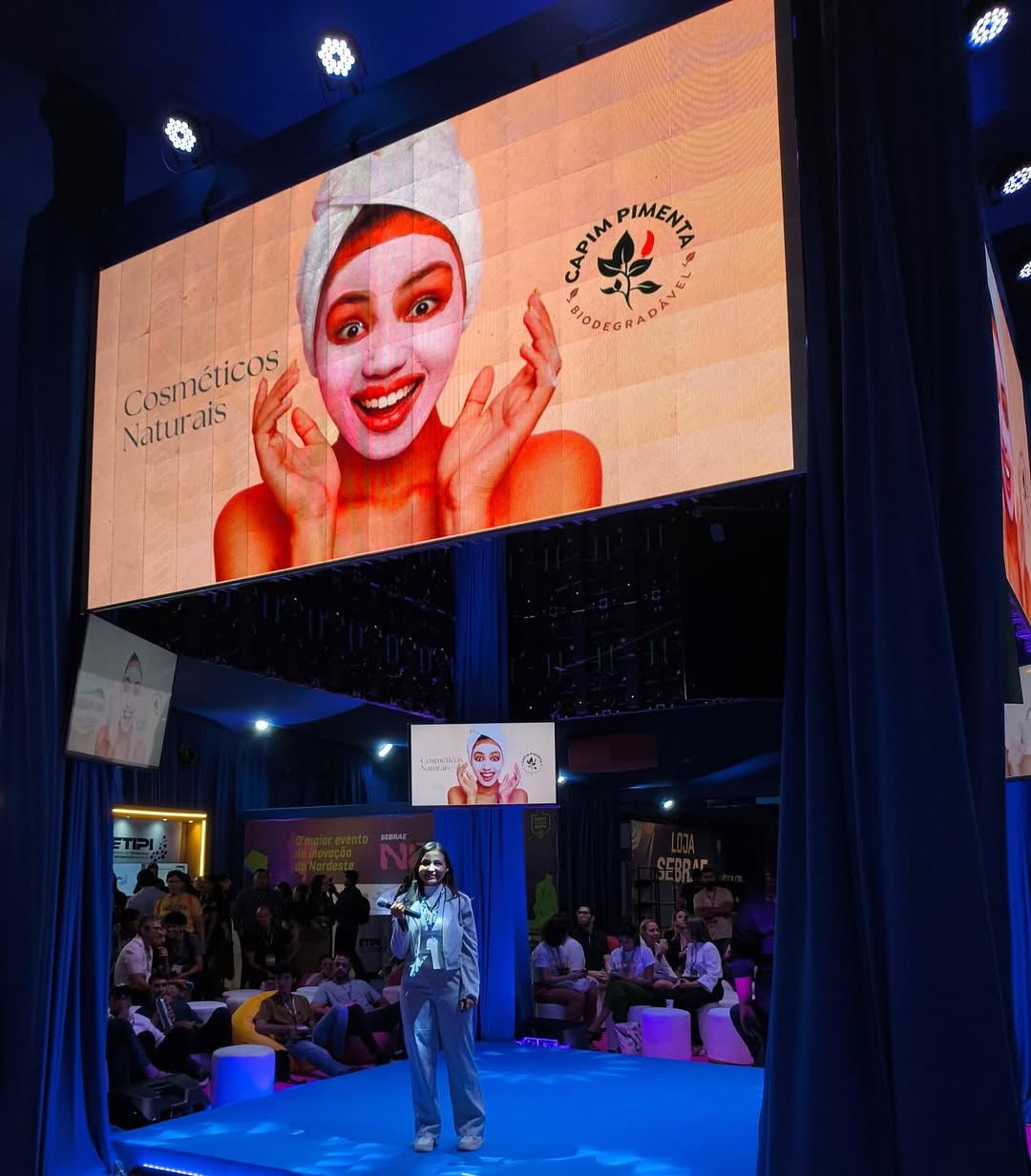 Pitch de startup baiana foi considerado o melhor do maior evento de inovação do Nordeste. Foto: Reprodução / Instagram @capimpimentacosmeticosnaturais