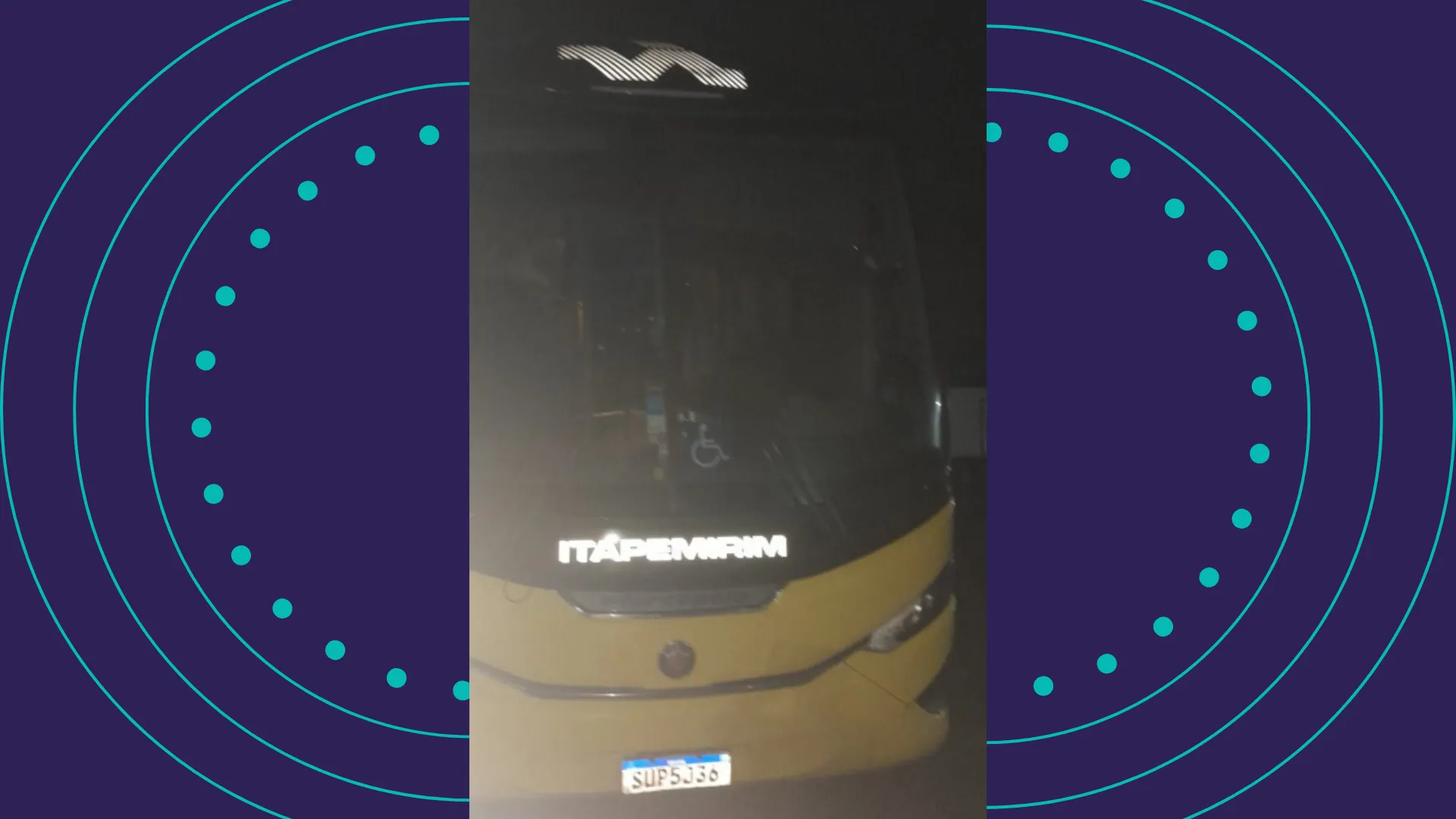 Tentativa de assalto a ônibus na BR-101. Foto: PRF