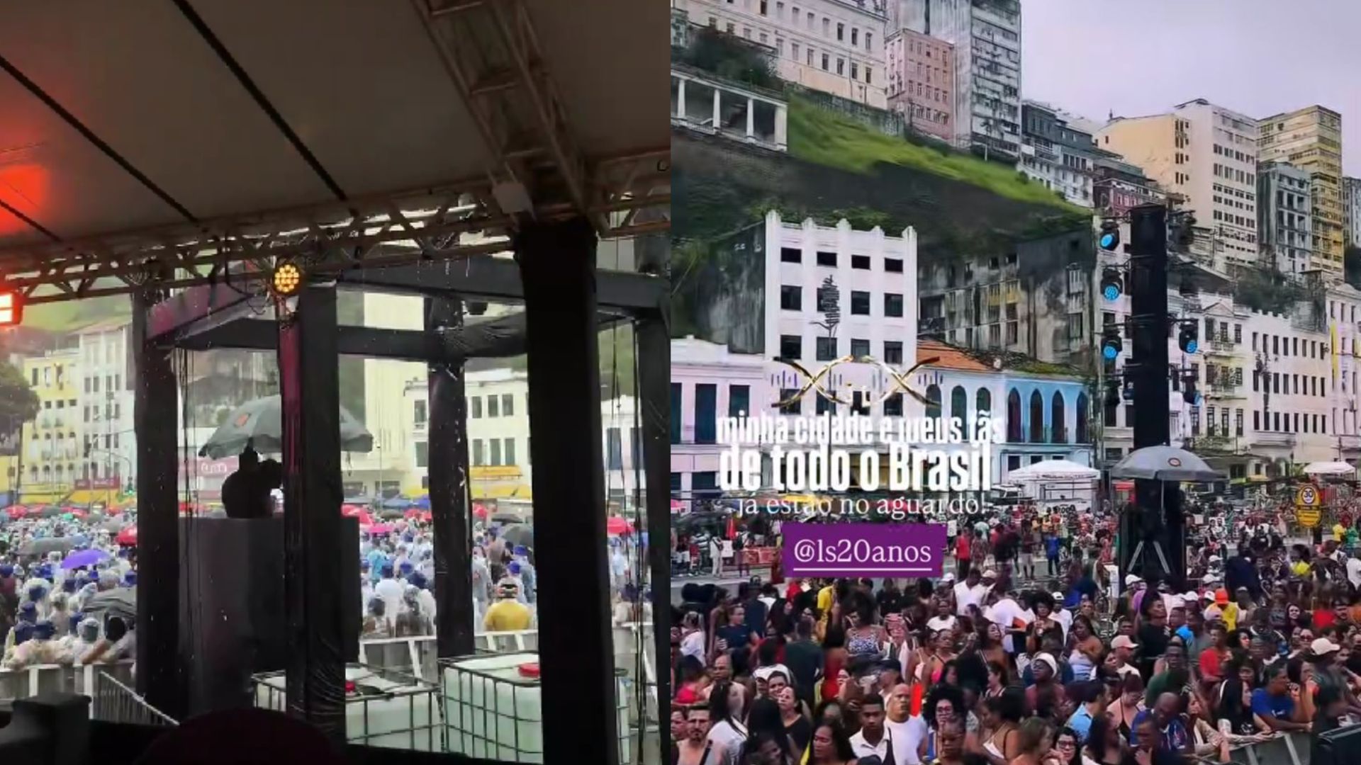 Fãs aguardam desde o início da tarde o show de 20 anos de carreira do cantor Leo Santana