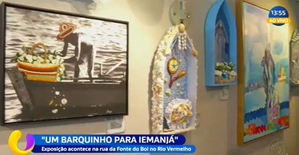Exposição 'Um barquinho para Iemanjá' acontece no Rio Vermelho, em Salvador