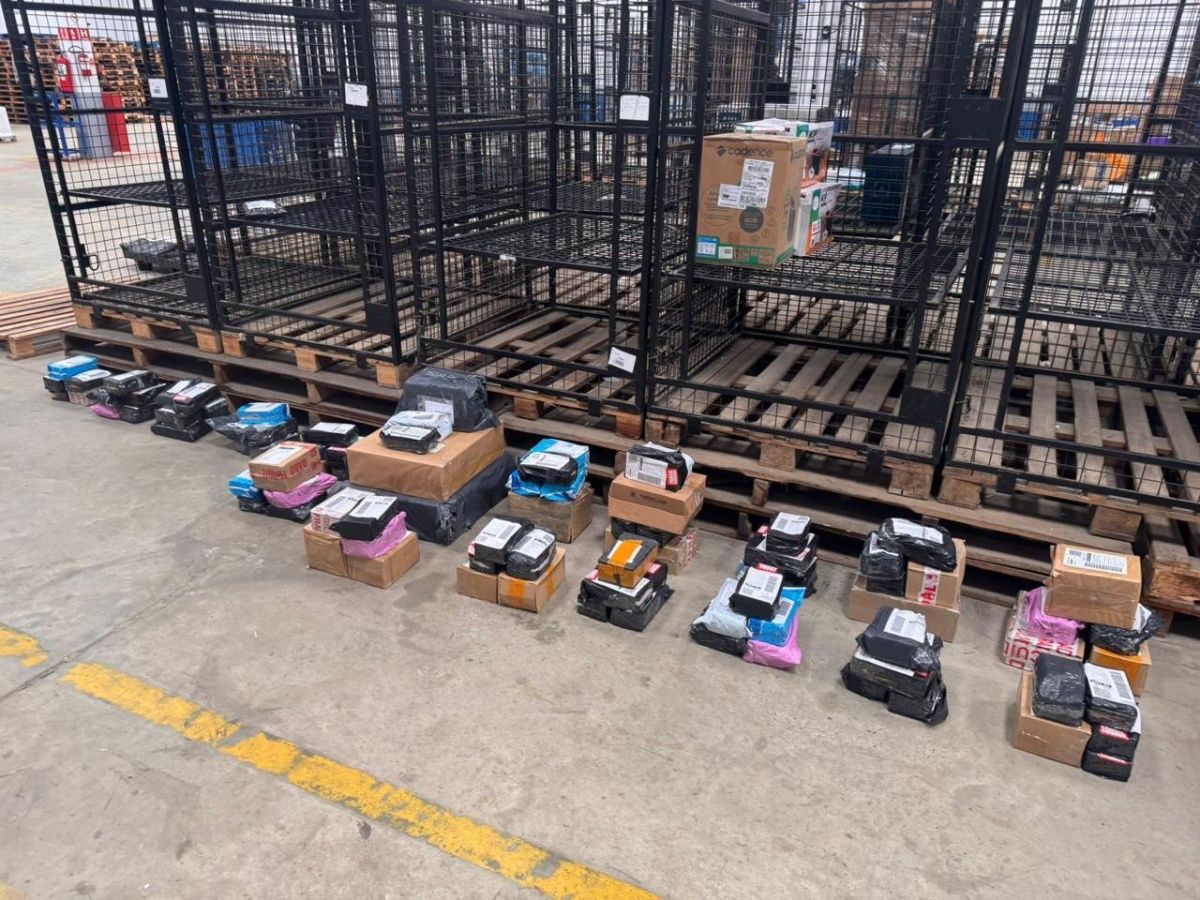 Operação nacional da Receita Federal apreendeu R$ 774 mil em produtos ilegais em encomendas postais e centros de distribuição de plataformas de e-commerce. Foto: Receita Federal
