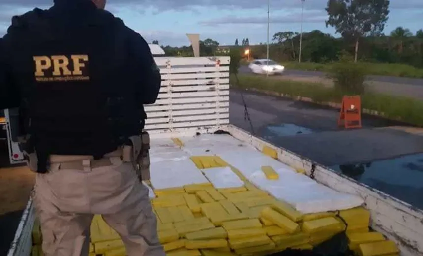 Caminhão com quase 2 toneladas de maconha é apreendido na BR 101, em Alagoinhas