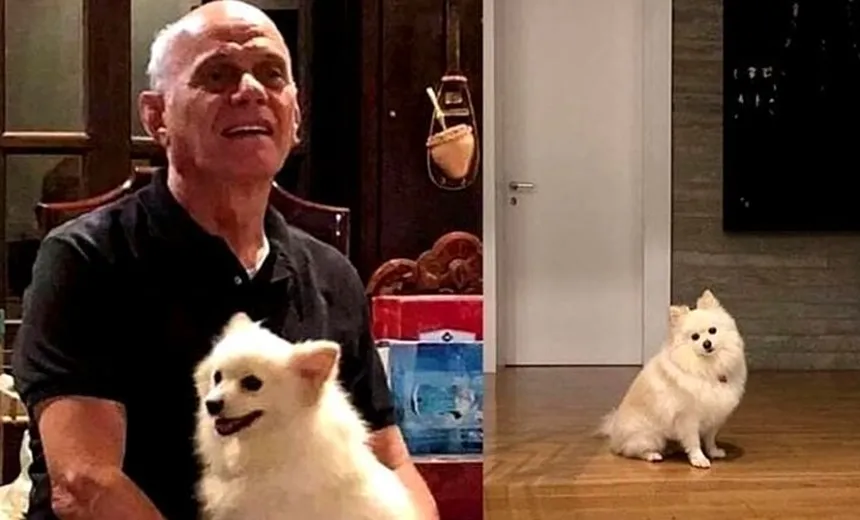 Mulher de Boechat publica foto da cadela esperando pelo jornalista; “toda noite”