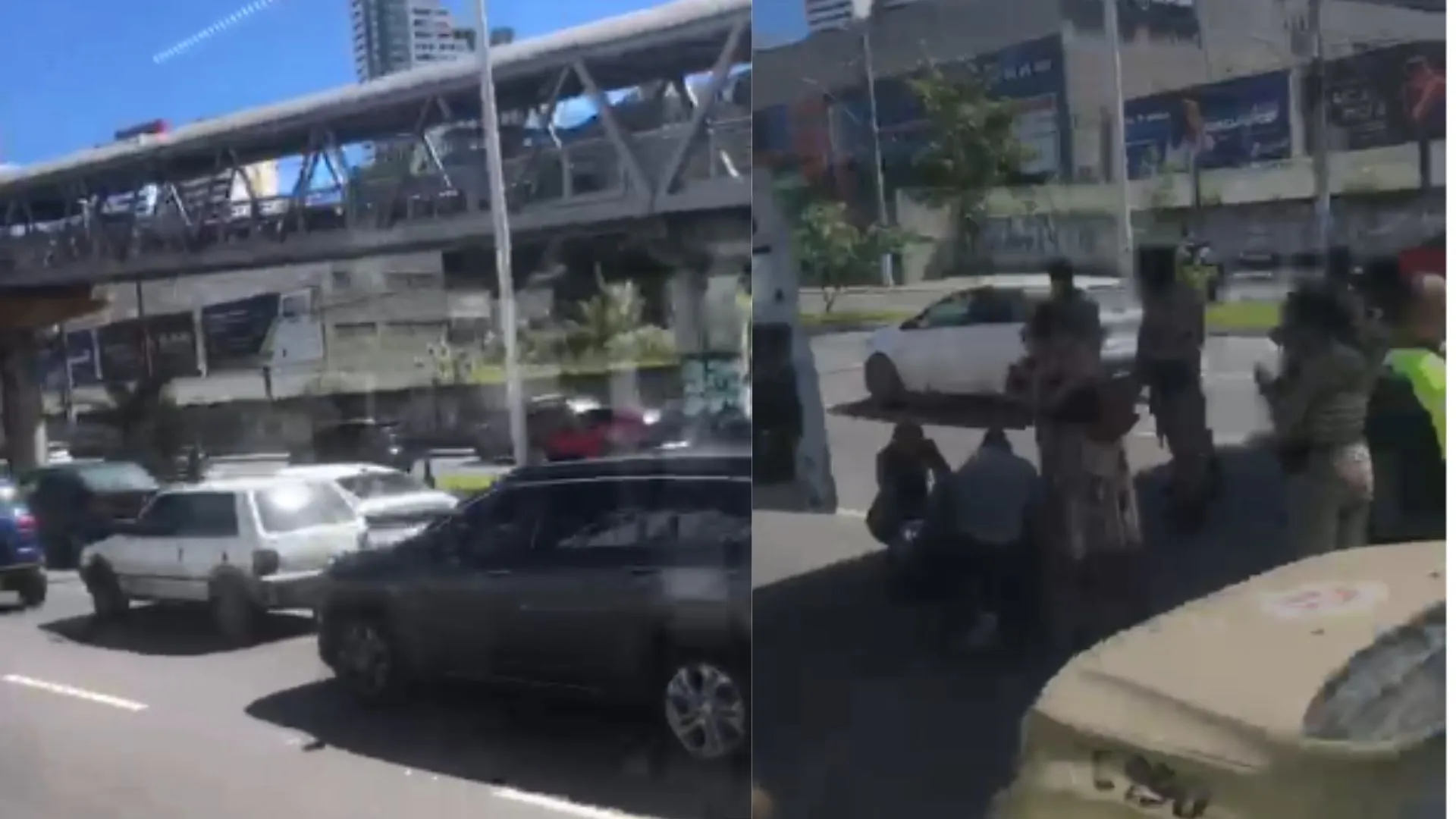 Acidente na ACM deixa um ferido e provoca congestionamento em Salvador