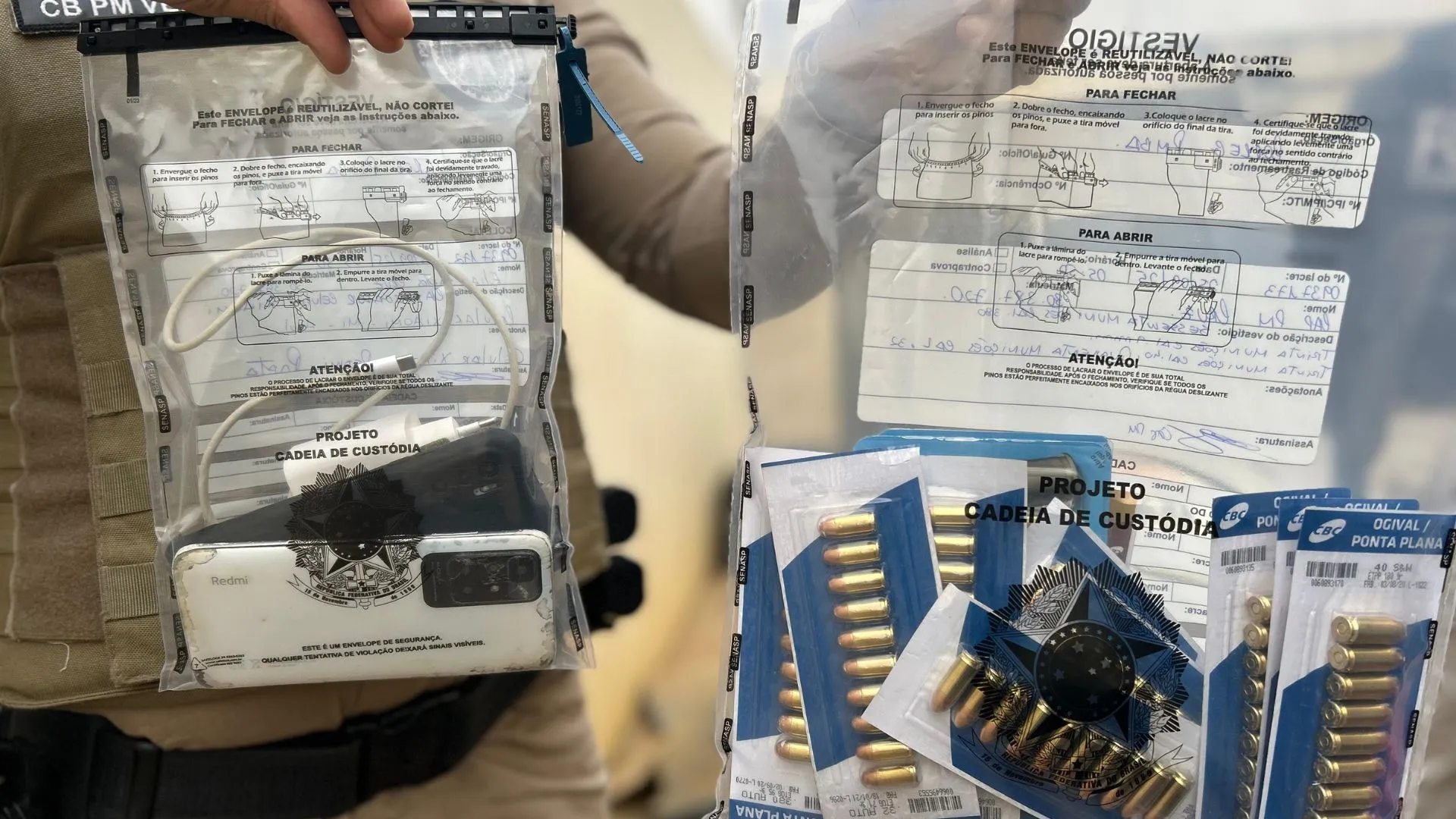 PM investigado por comercializar armas com facção criminosa foi preso em Vitória da Conquista. Foto: PMBA