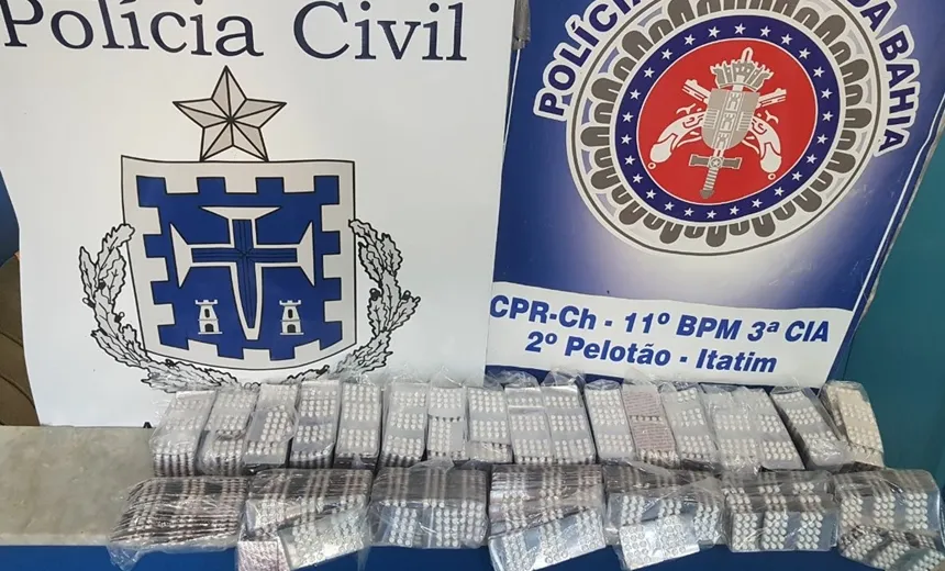 “ARREBITE”: Cartelas com 18 mil comprimidos proibidos são apreendidos em Itatim