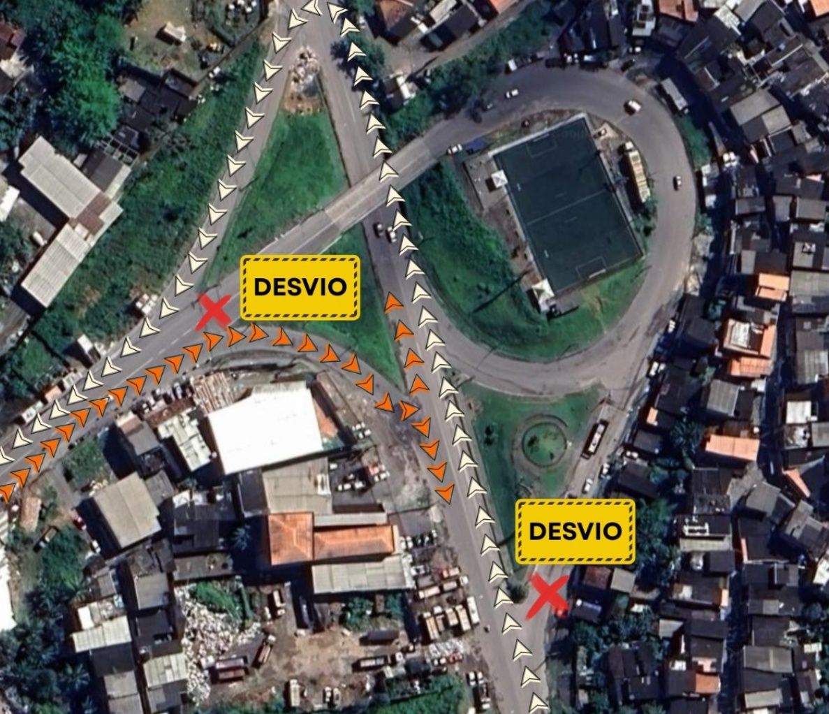 A partir desta quarta-feira, um viaduto em Salvador ser&aacute; fechado por seis meses para obras do VLT; entenda as interven&ccedil;&otilde;es. Foto: Divulga&ccedil;&atilde;o